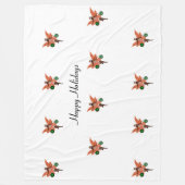 Afroamerikanisches Weihnachtsgebäck Fleece Blanket (Vorderseite)