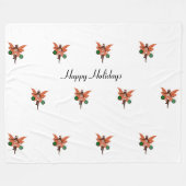 Afroamerikanisches Weihnachtsgebäck Fleece Blanket (Vorderseite (Horizontal))