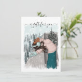 Afroamerikanisches Weihnachtsgeschenkzertifikat (Stehend Vorderseite)