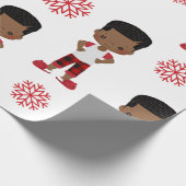 Afroamerikanisches Wrapping Paper Geschenkpapier (Ecke)