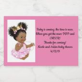 Afrobaby-Blase Schaumweinetikett (Einzelnes Label)