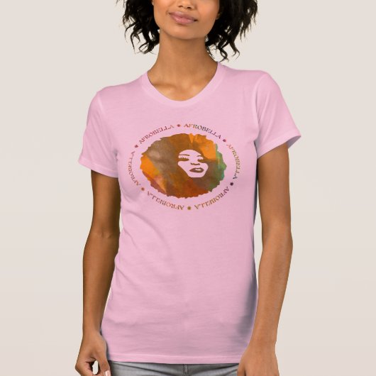 Afrobella im Rosa T-Shirt (Vorderseite)