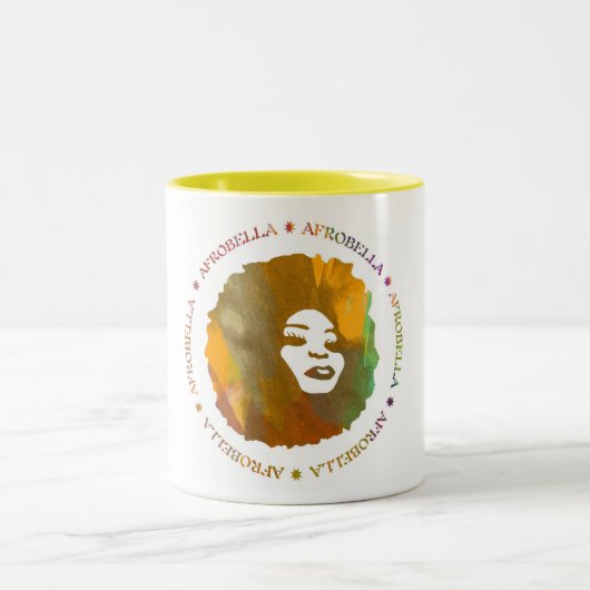Afrobella Kaffee-Tasse Zweifarbige Tasse (Mittel)