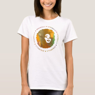 Afrobella lange Hülsen-angepasster T - Shirt
