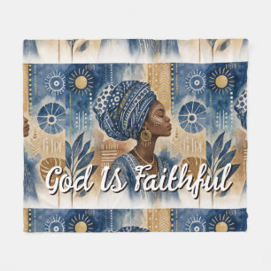 Afrobohemian Adire-Stoffästhetik, Wasserfarbe Fleecedecke