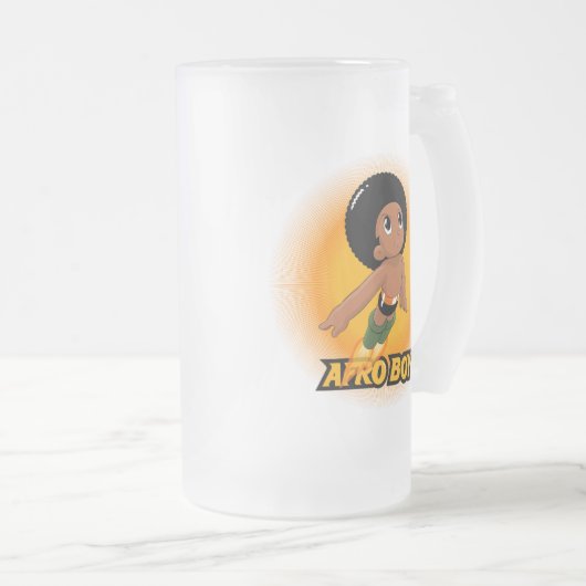 AfroBoy! Mattglas Bierglas (VorderseiteRechts)