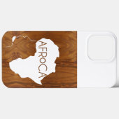 AFRoCA MALE Afro plus Africa Wood Grain Look Case-Mate iPhone Hülle (Rückseite (Horizontal))