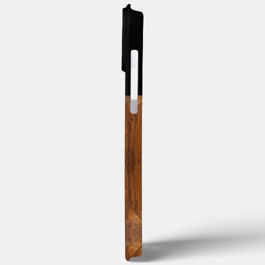 AFRoCA Weibliche Afro plus Afrika Holzkörner-Look Case-Mate iPhone Hülle (Rückseite / Links)