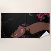 Afrocentric Beach Handtuch (Vorderseite)