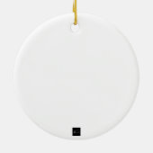 Afrocentric Christmas Queen Keramik Ornament (Hinten)