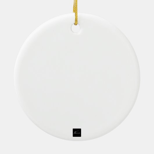 Afrocentric Christmas Queen Keramik Ornament (Hinten)