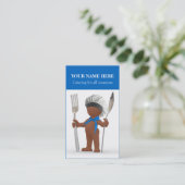 Afrocentric "cooler Koch": Visitenkarte (Stehend Vorderseite)