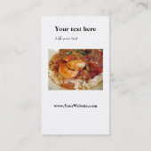 Afrocentric "cooler Koch": Visitenkarte (Rückseite)