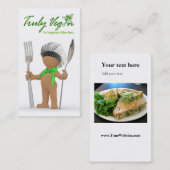 Afrocentric "cooler Koch": Visitenkarte (Vorne/Hinten)