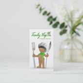 Afrocentric "cooler Koch": Visitenkarte (Stehend Vorderseite)