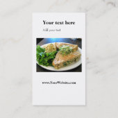 Afrocentric "cooler Koch": Visitenkarte (Rückseite)