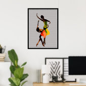 Afrocentric Folk Tance Poster (Heimbüro)