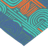 Afrocentric Geometric Motif Kurzer Tischläufer (Ecke)