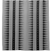 Afrocentric Geometric Print Duschvorhang (Vorderseite)