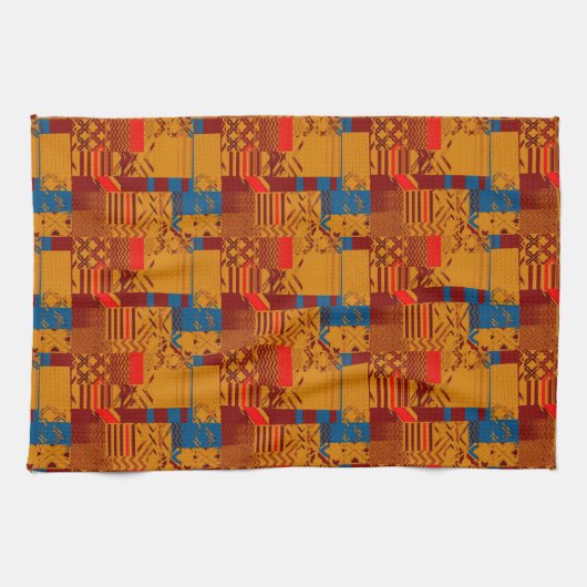 Afrocentric Geometric Print  Geschirrtuch (Horizontal)