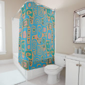 Afrocentric Geometric Shower Curtains Duschvorhang (Beispiel)