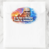 Afrocentric greatness quote ovaler aufkleber (Tasche)