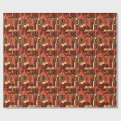 Afrocentric Kente Geschenkpapier (Flach)