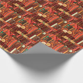 Afrocentric Kente Geschenkpapier (Ecke)