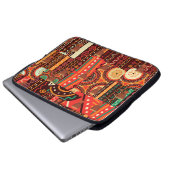 Afrocentric Kente Jigsaw Puzzle Laptopschutzhülle (Vorne Knopf)