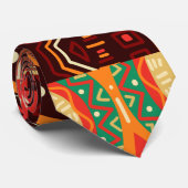 Afrocentric Kente Tribal Muster Afrikanische Hochz Krawatte (Gerollt)