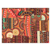 Afrocentric Kente Tribal Muster Dekoration Tischdecke (Vorderseite (Horizontal))