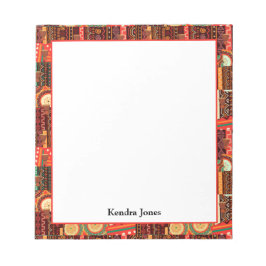 Afrocentric Kente Tribal Muster Notepad Notizblock