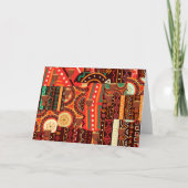 Afrocentric Kente Tribal Pattern Einladung (Vorderseite)