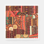 Afrocentric Kente Tribal Pattern Enclosure Card Serviette (Vorderseite)