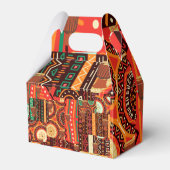 Afrocentric Kente Tribal Pattern Geschenkschachtel (Rückseite)