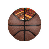 Afrocentric Kente Tribal Pattern Mini Basketball (Rechts)