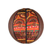 Afrocentric Kente Tribal Pattern Mini Basketball (Vertikal)