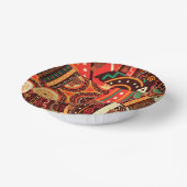 Afrocentric Kente Tribal Pattern Pappteller (Gewinkelt)