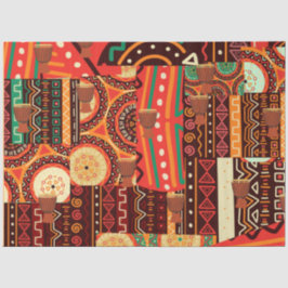 Afrocentric Kente Tribal Pattern Seidenpapier