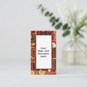 Afrocentric Kente Tribal Pattern Visitenkarte (Stehend Vorderseite)