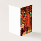 Afrocentric Kente Tribal Patternkarte (Vorderseite)