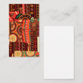 Afrocentric Kente Tribal Patternkarte Visitenkarte (Vorne/Hinten)