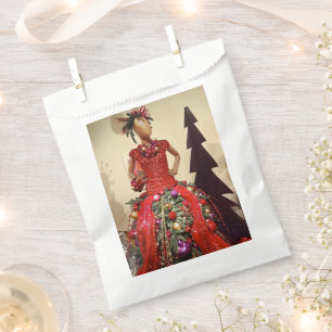 Afrocentric Kleiderform-Mannequin-Weihnachtsbaum Geschenktütchen