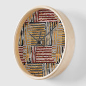 Afrocentric Kuba Tuch Uhr (Winkel)