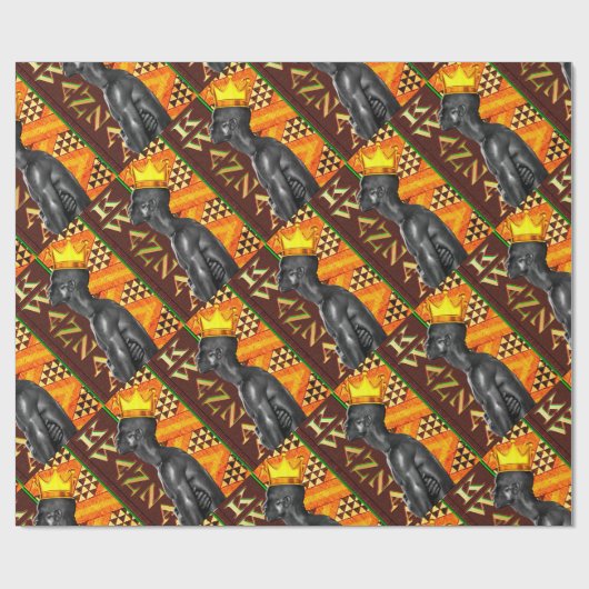 Afrocentric Kwanzaa Print Geschenkpapier (Flach)