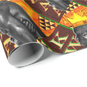 Afrocentric Kwanzaa Print Geschenkpapier (Rolleneckpunkt)
