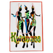 Afrocentric Kwanzaa Print Mittlere Geschenktüte (Vorderseite)