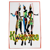 Afrocentric Kwanzaa Print Mittlere Geschenktüte (Rückseite)