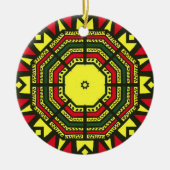 Afrocentric Mandala Keramik Ornament (Vorne)