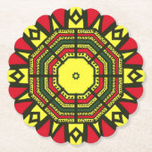 Afrocentric Mandala Untersetzer (Vorderseite)